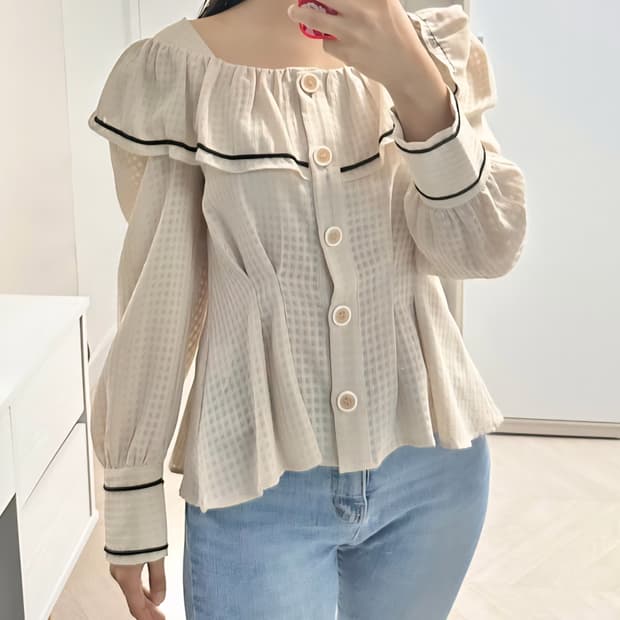 살롱드욘 블라우스 m