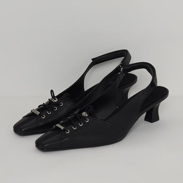 더일마 ALO SPORTY SLINGBACK HEELS black 255