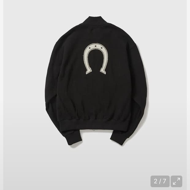 사일런트실러블 horeshoe zip-up jacket / black