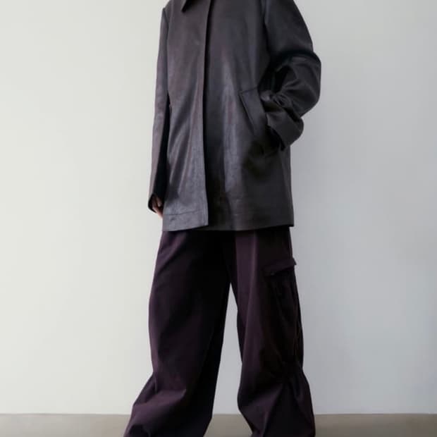 로우클래식 레더코트