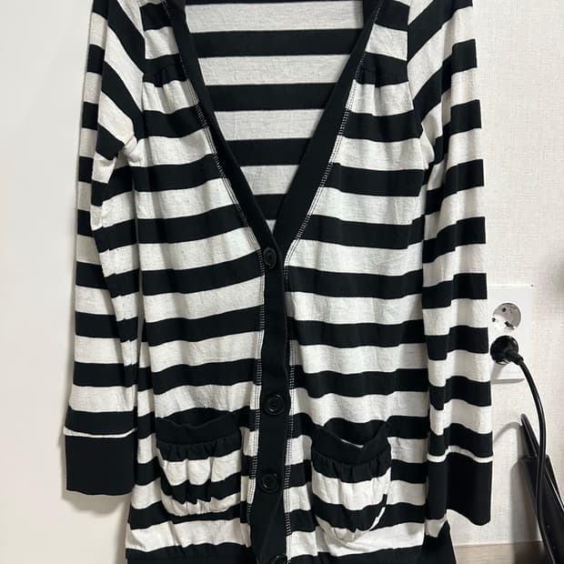 일본 빈티지 펑크 갸루 롱 후드 가디건