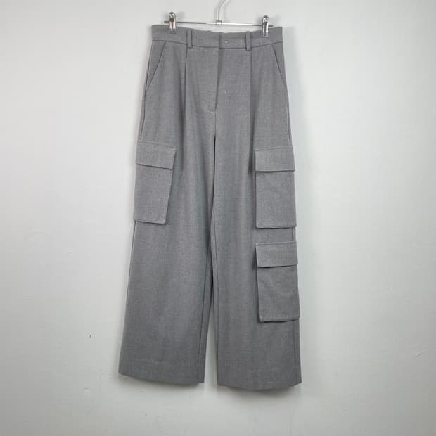 아베크롬비 그레이 카고 와이드 팬츠 27