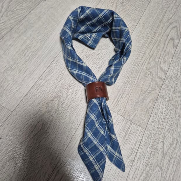 [OS] RRL 마드리드 스카프 + 가죽 홀더  랄프로렌 폴로 드레익스