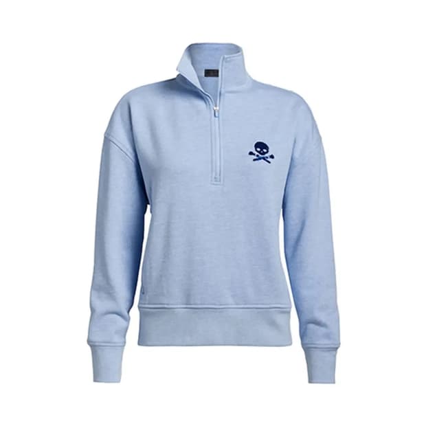 S G/FORE 지포어 골프 스컬 하프 반집업 맨투맨