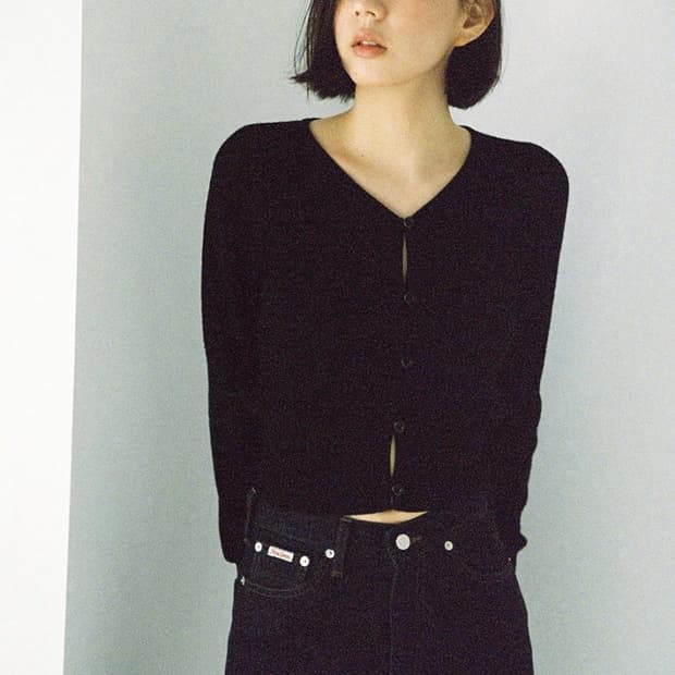 얼바닉30 조안 가디건 블랙 새상품