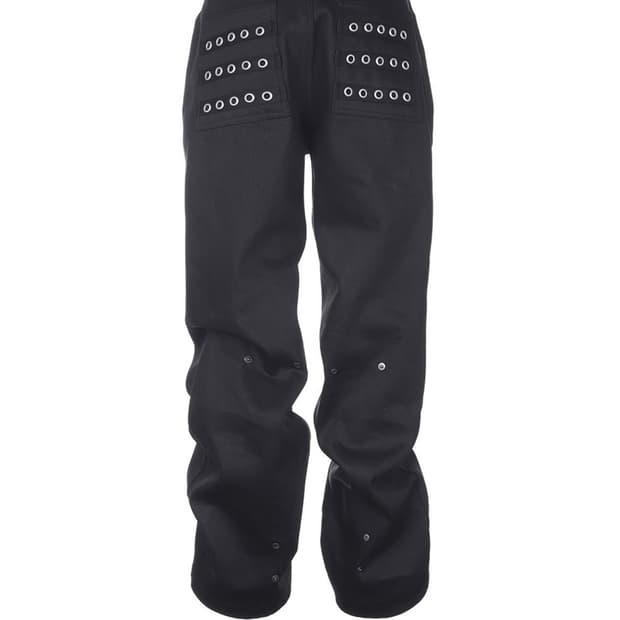 Size 0 b.access eyelet button black jean