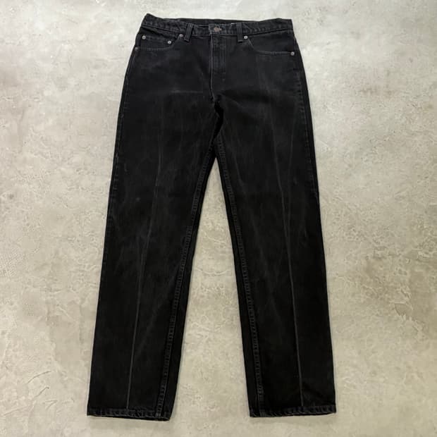 [36/34] 90s USA🇺🇸 리바이스 505 레드탭 블랙 흑청