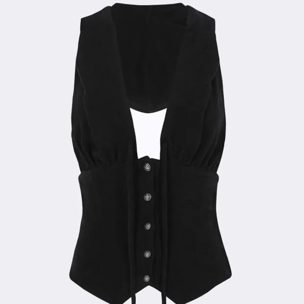 스컬프터 Classic Sleeveless Hoodie Black