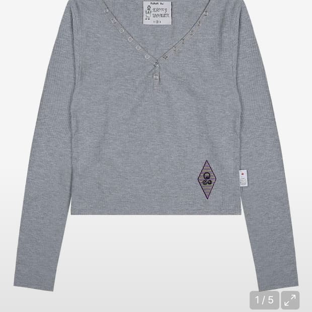 루나키후 골지 롱슬리브 그레이 1사이즈