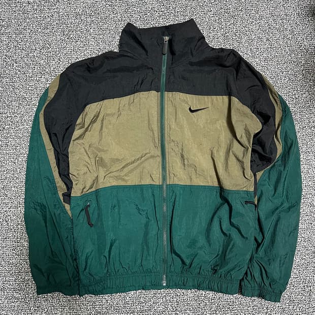 (XL추천) 나이키 90s 올드스쿨 배색 바람막이