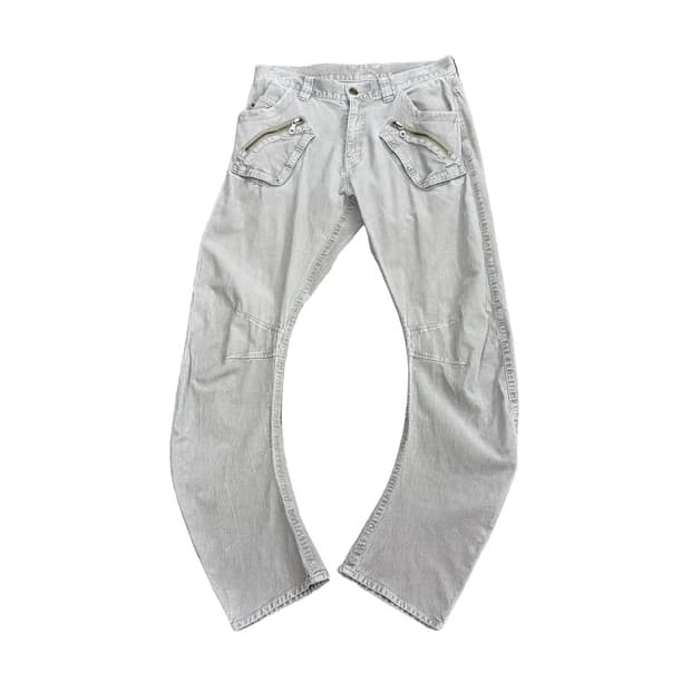 PPFM 커브드 코듀로이 트라우저