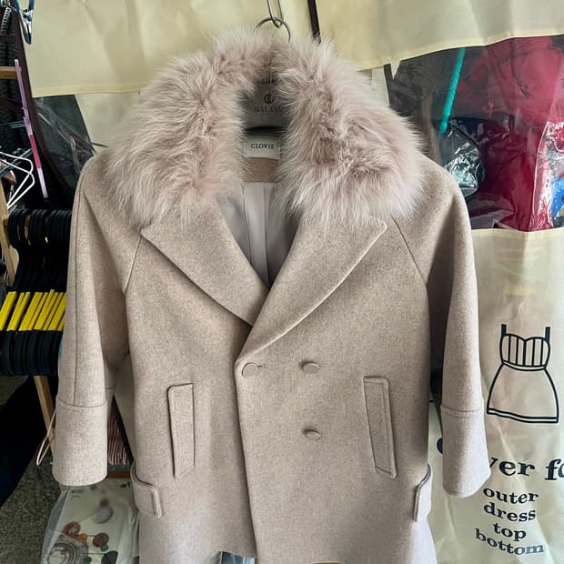 CLOVIS 여우모피 코트 85사이즈