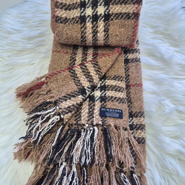 (정품)버버리 클래식 체크 램스울 머플러 #최상급