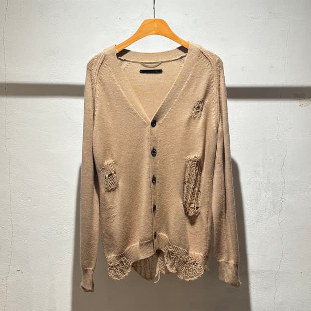 christian dada damaged cardigan