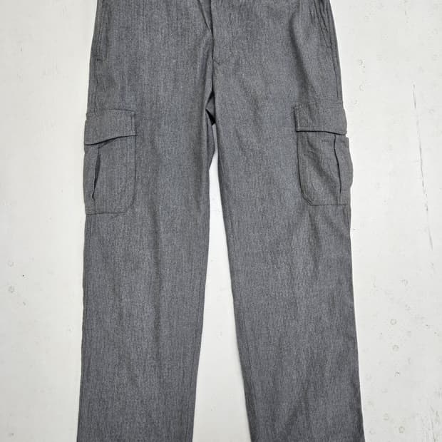 에르메네질도 제냐 회색 남성 카고 바지