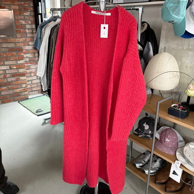 Perverze 퍼버즈 알파카 니트 롱 가디건