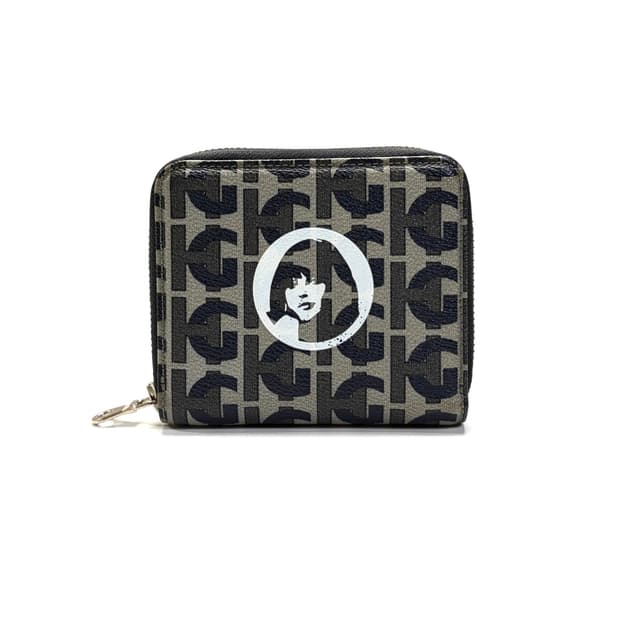 HG monogram zip wallet