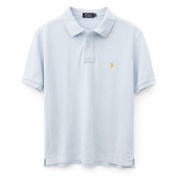 폴로 랄프로렌 하늘색 반팔 카라티 XL
