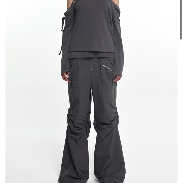 나체 nache EXPOSURE ZIP DETAIL PANTS