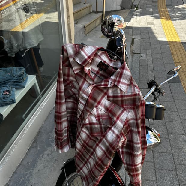 PLAINS Western Wear 체크 웨스턴 셔츠