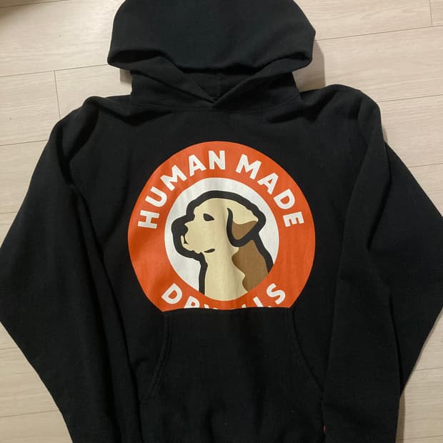 휴먼메이드 강아지 도그 헤비웨이트 후드 L 팝니다