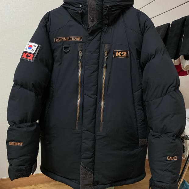 k2 코볼트 대장급패딩 블랙95(실사100)