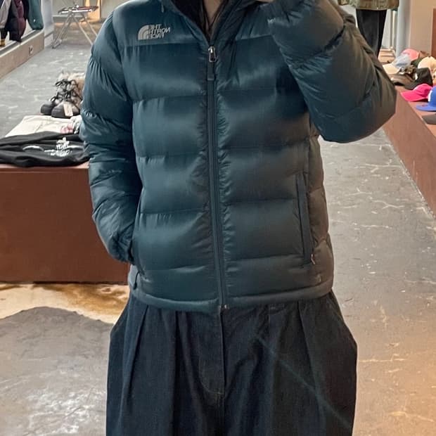 노스페이스 700 구스다운 청록 패딩 H1731