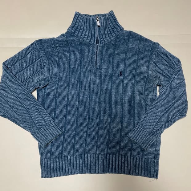 폴로 랄프로렌 90s 오리지널 USA 쿼터집업 니트