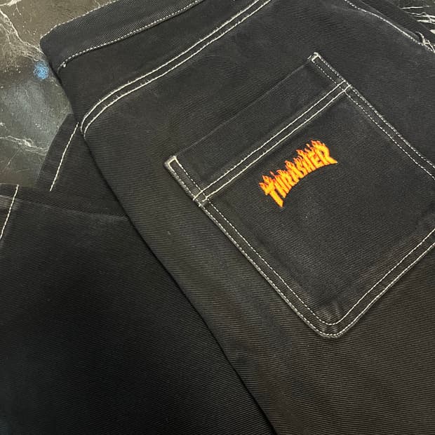 thrasher 카펜터 데님팬츠