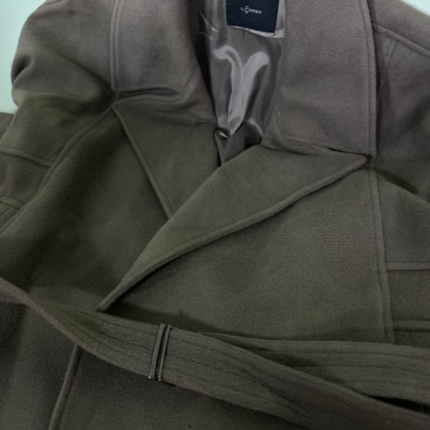 XL 105 일꼬르소 루즈오버핏 캐시미어혼방 로브 롱 발마칸코트