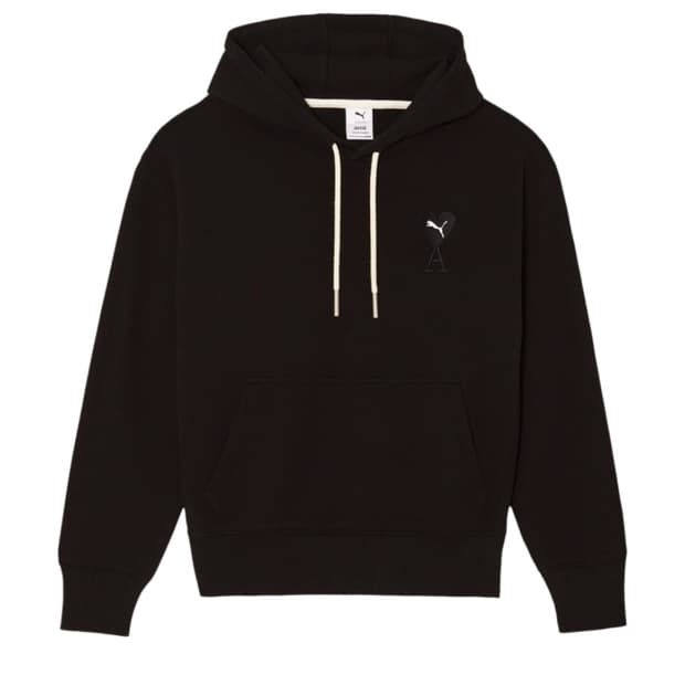 아미(ami)x푸마(puma) 콜라보 후드티 블랙