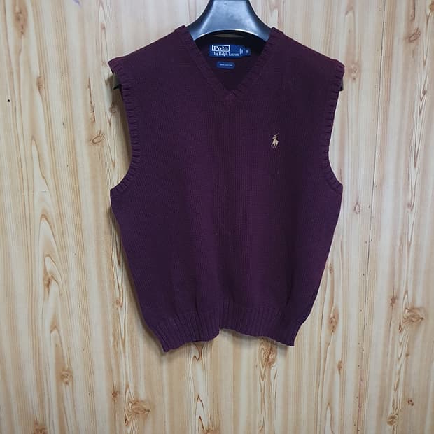 폴로 니트 조끼 S
