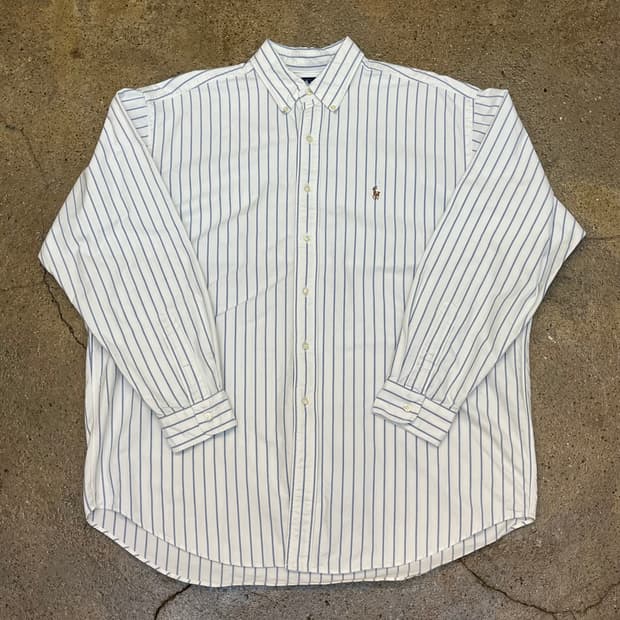 미국 빈티지 폴로 랄프로렌 스트라이프셔츠 남방