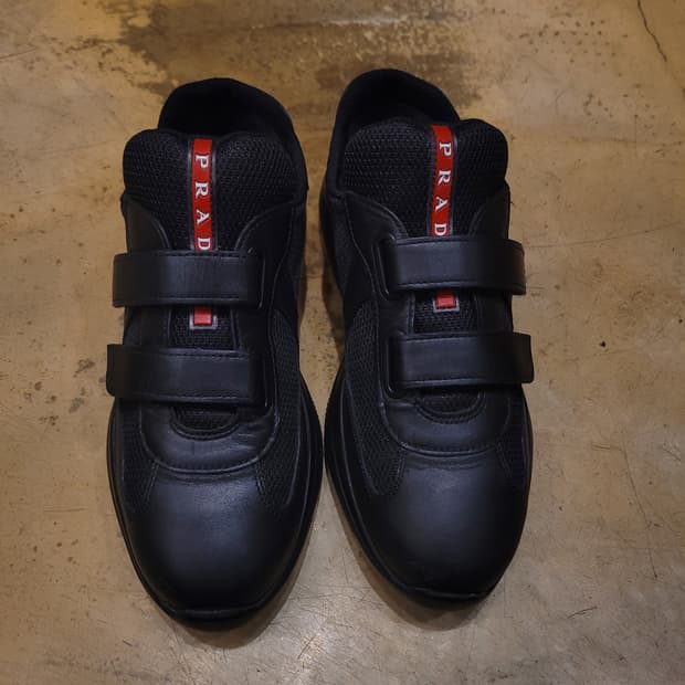 프라다 아메리카 컵 스니커즈 신발 운동화 리네아 로사 루나 로사 