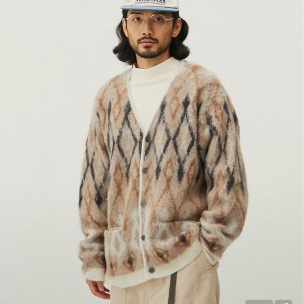 펜필드 모헤어가디건