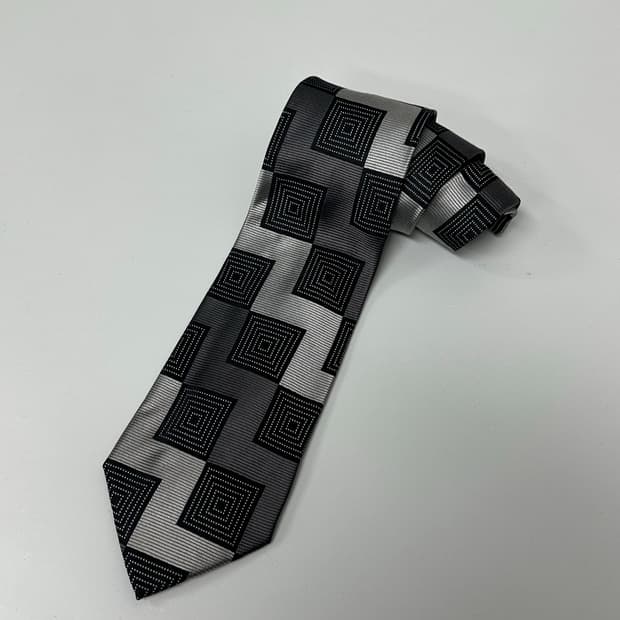 발렌티노 패턴 실크 넥타이