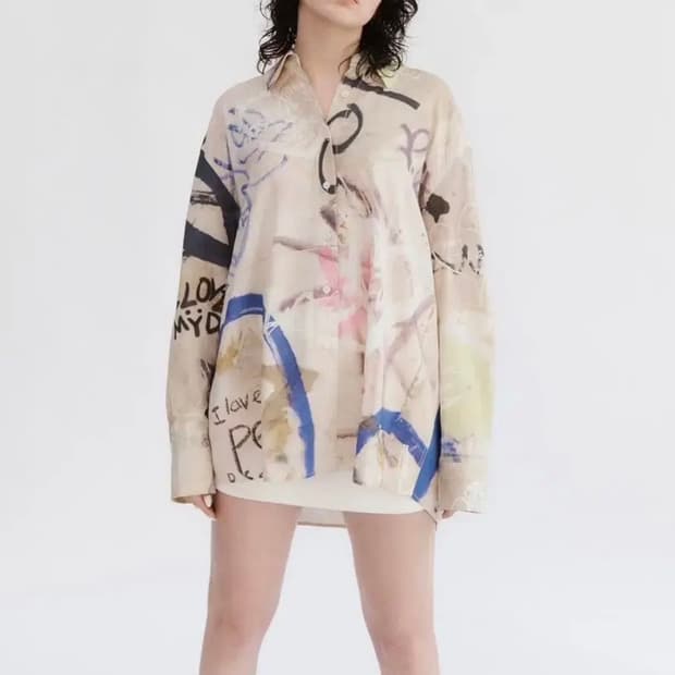 더오픈프로덕트 셔츠 OpenYY LOVE GRAFFITI SHIRTS