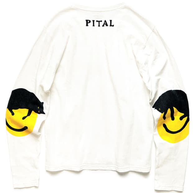 캐피탈 20-T 크루론 티셔츠 캐피탈 패치 화이트