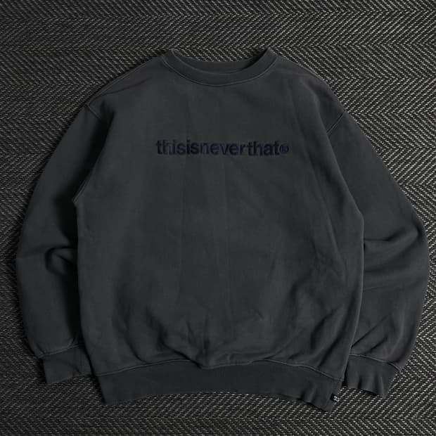 디스이즈네버댓 빅로고 피그먼트 스웻 셔츠o 3700