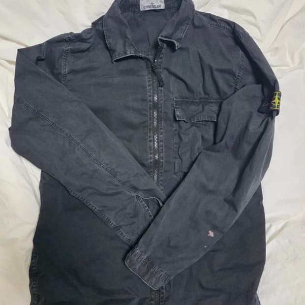 스톤아일랜드 올드이펙트 오버셔츠 L