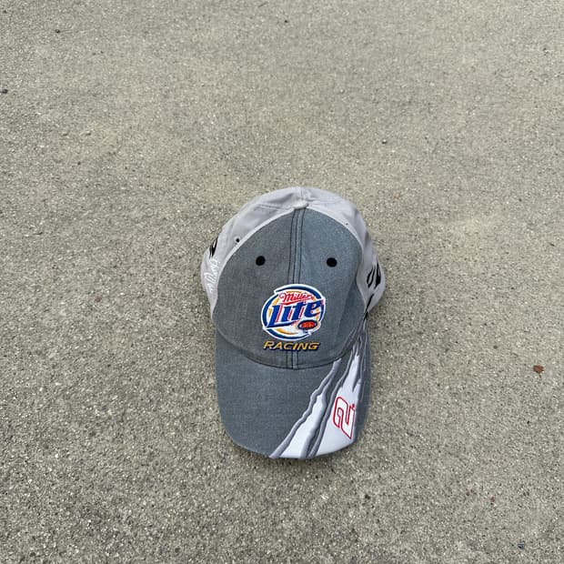 vintage miller lite racing cap