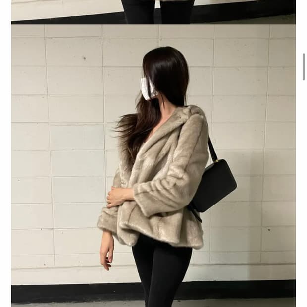 러브마레 후드 페이크퍼 자켓