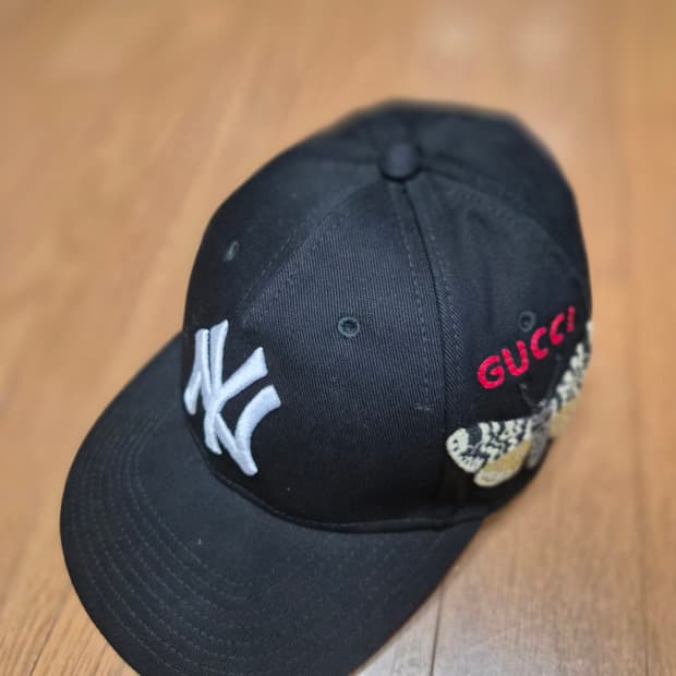 (정품) 구찌 MLB 콜라보 볼캡 OS (명품 남자 여자 모자)