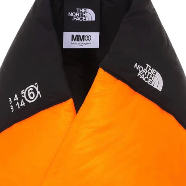 마르지엘라x노스페이스 스카프 패딩
