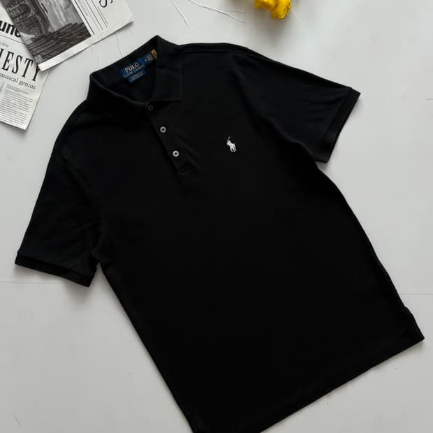 Polo 폴로랄프로렌 QR 메시 블랙 카라티 