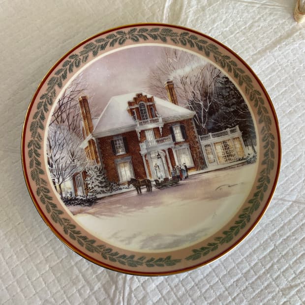 미국 한정판빈티지 장식 접시