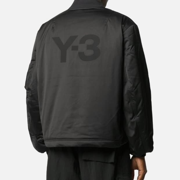 Y-3 YAMAMOTO BLACK BOMBER JACKET L