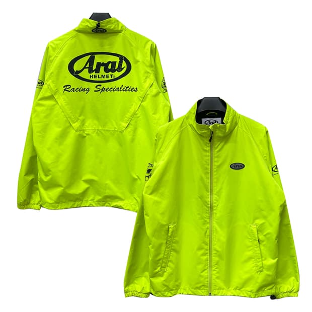 Arai 아라이 헬멧 프린팅 형광 바람막이 라이더 자켓 XL