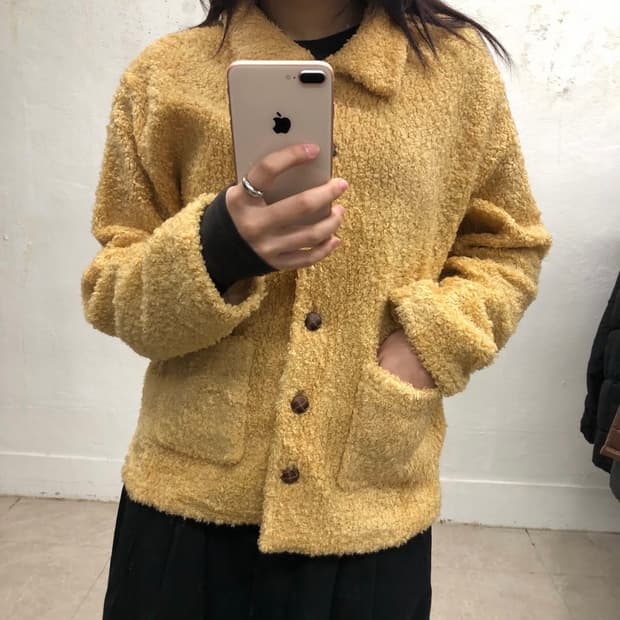 빈티지 부클 자켓