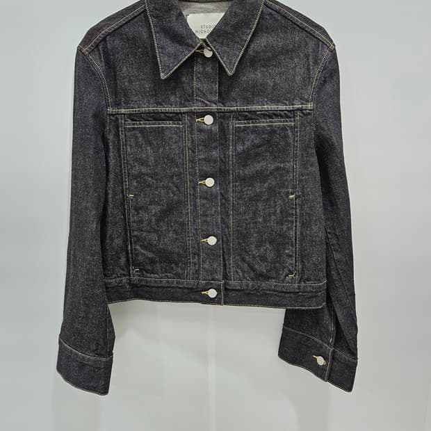 스튜디오 니콜슨 타호 프런트 포켓 블랙 데님 재킷